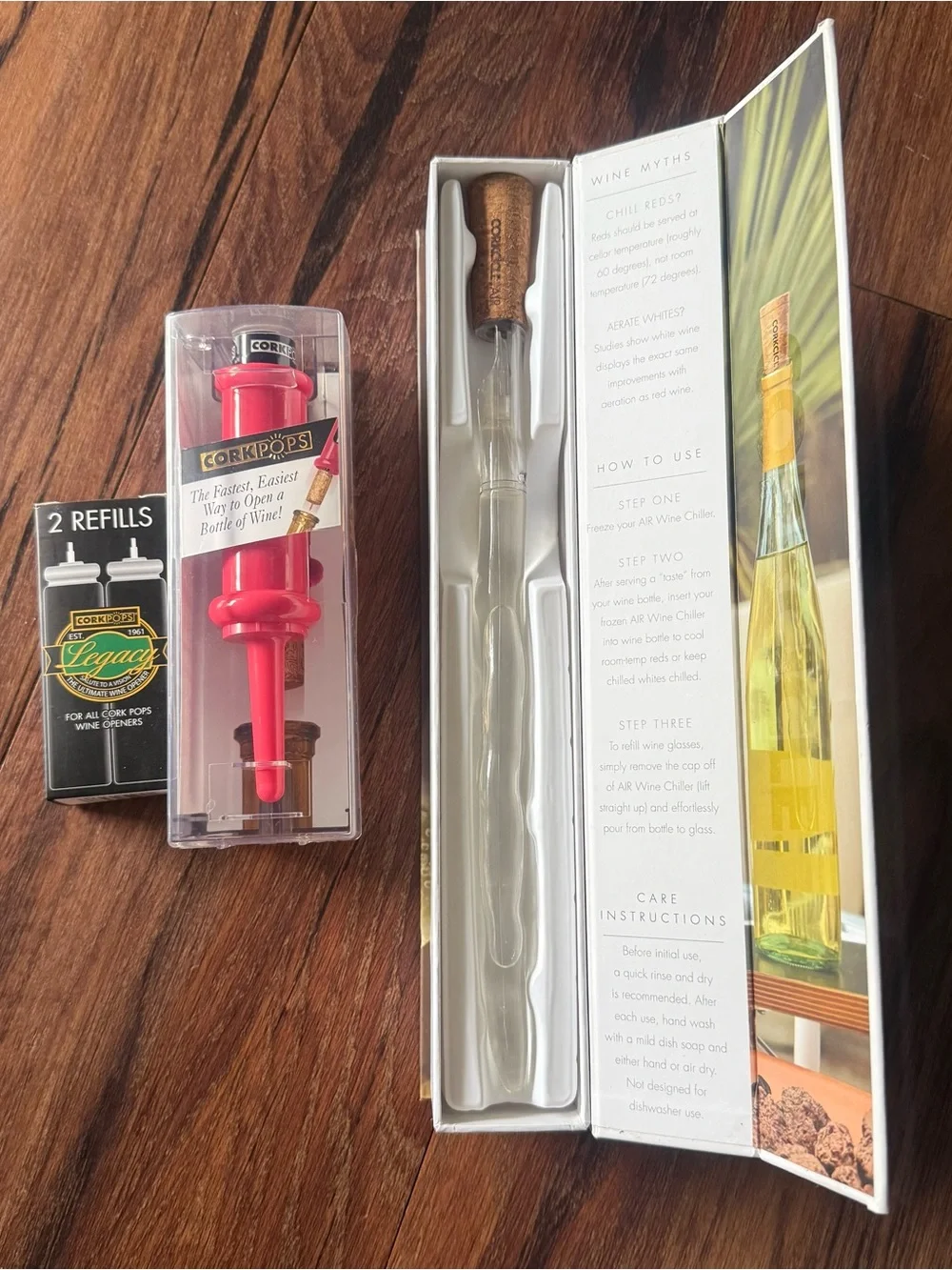 Corkcicle Air & Corkpops wine set